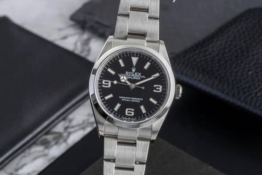  Rolex Explorer Oyster Edelstahl Automatik Herren Ref. 124270 Box & Papiere 2021 