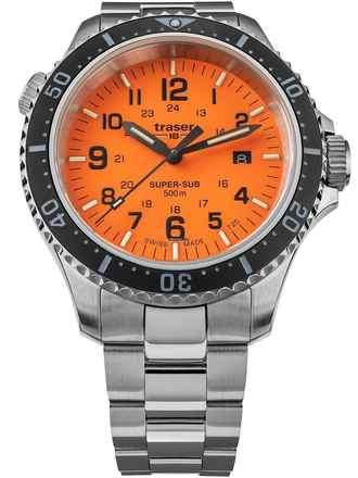  Traser H3 109381 P67 T25 SuperSub Orange Herrenuhr 46mm Taucheruhr 50ATM 