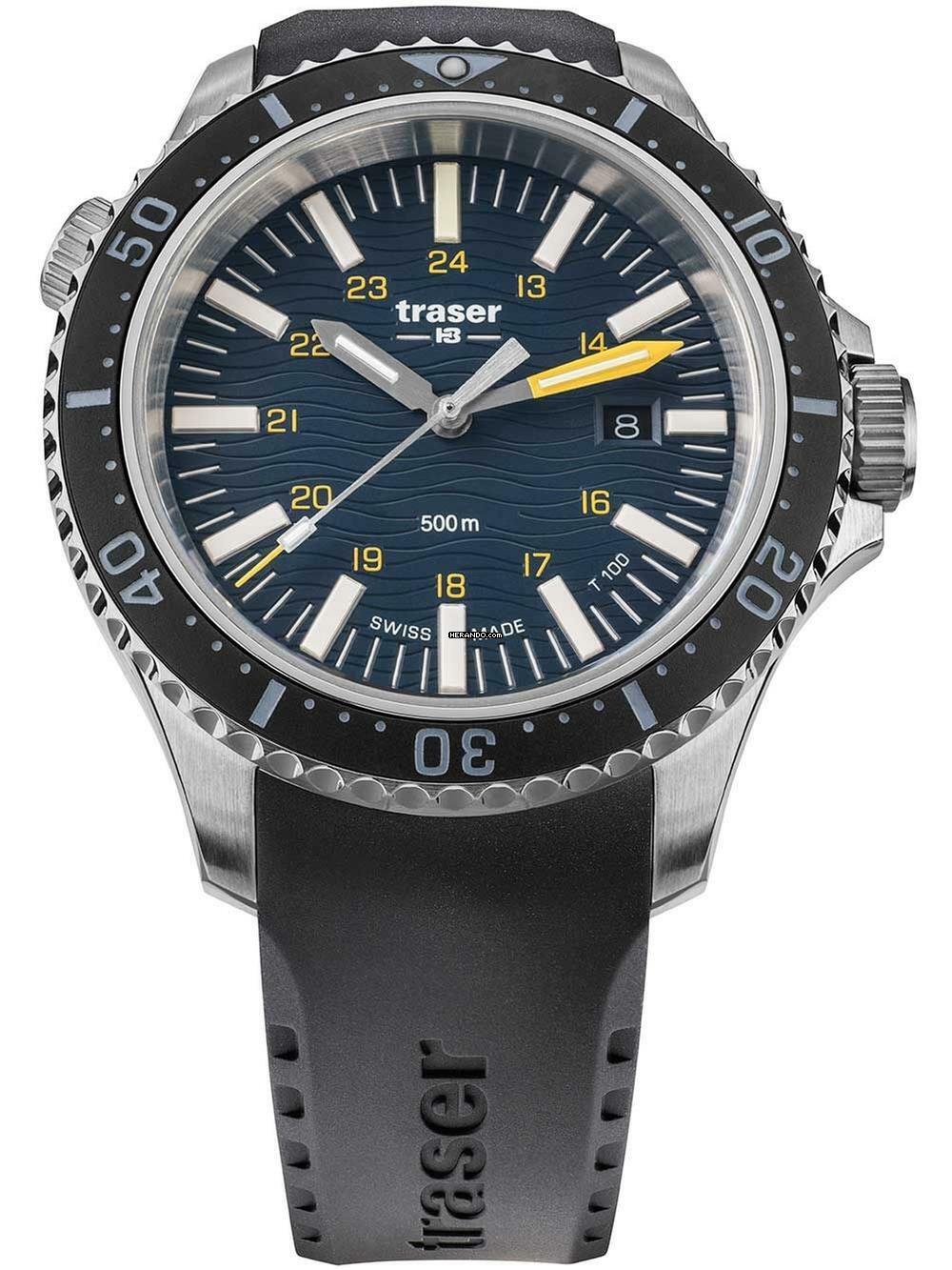 Traser H3 109371 P67 T100 SuperSub Blue Herrenuhr 46mm 50ATM