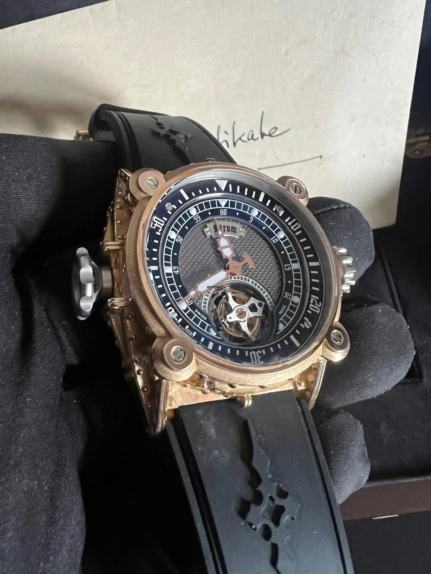 Strom Agonium NETHUNS II TOURBILLON GOLD Die No.1/9 pre-owend (aus Nachlass)