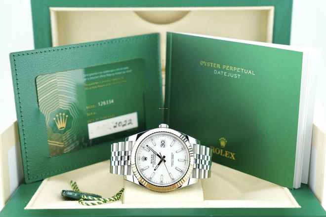  Rolex Datejust 41 White Dial - Jubilee Bracelet - 126334 2022 