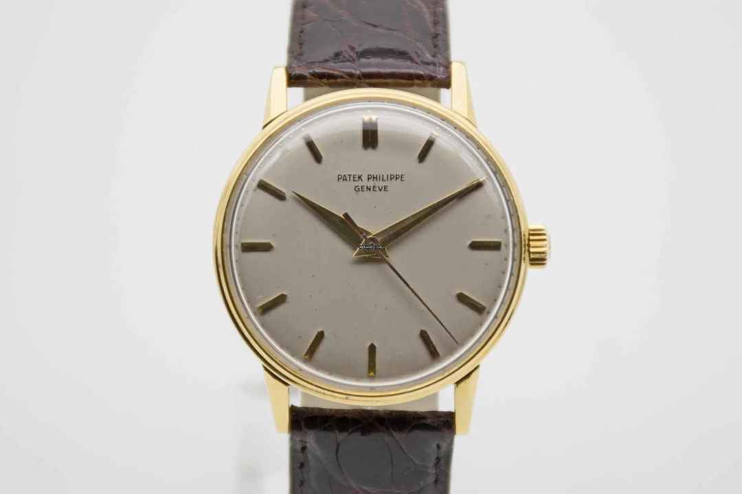  Patek Philippe Calatrava 3411 mit Box & Stammbuchauszug aus 1960 