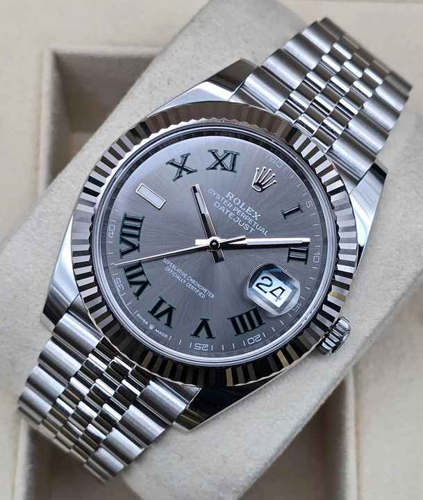  Rolex Datejust 41 41mm 126334-0022 Wimbledon Jubilee Like New Condition Full Set 4-2024 