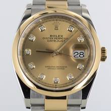 Thumbnail von Rolex Datejust 36 Ref.126203//Full Set//2019 Steel/Gold//Diamonds//#KS