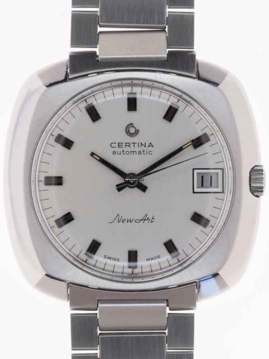  Certina New Art NOS Stainless Steel 1970s 