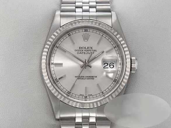  Rolex Datejust 36 36mm 16234 2001 Stahl Weissgold 750 Automatik Stainless Steel 18kt White Gold Date Just Jubilé-band Chronometer Oyster 