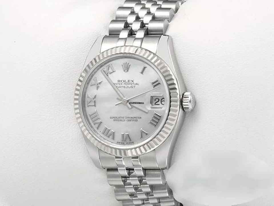  Rolex Datejust 31 31mm 178274 2010 Stahl Weissgold 750 Perlmutt Automatik Stainless Steel 18kt White Gold Jubilé-band Chronometer Oyster 