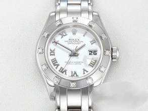 Thumbnail von Rolex Lady-Datejust Pearlmaster 29 80319 Weissgold 750 2005 Lc100 Diamanten Automatik Lady 18kt White Gold