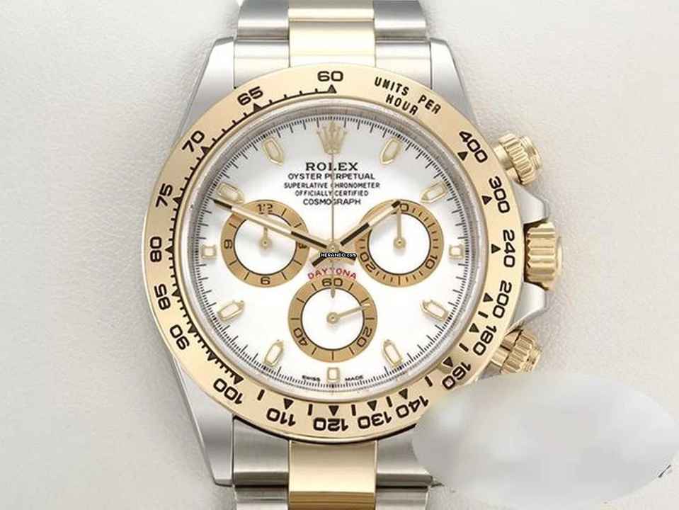  Rolex Daytona 116503 2021 Stahl Gelbgold 750 Automatik Stainless Steel 18kt Yellow Gold Oyster-band Chronometer White Dial 