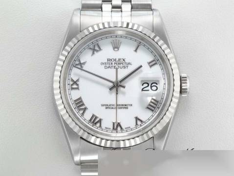  Rolex Datejust 36 36mm 16234 2004 Stahl Weissgold 750 Gold Damen Herren Stainless Steel Jubilé-band Chronometer Oyster White Dial 