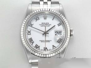 Thumbnail von Rolex Datejust 36 36mm 16234 2004 Stahl Weissgold 750 Gold Damen Herren Stainless Steel Jubilé-band Chronometer Oyster White Dial