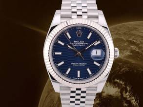 Thumbnail von Rolex Datejust 41 Ii 41mm Motif Blue Dial New