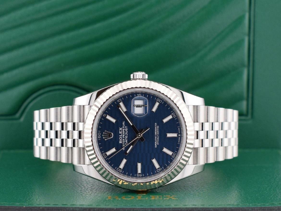 Thumbnail von Rolex Datejust 41 Ii 41mm Motif Blue Dial New