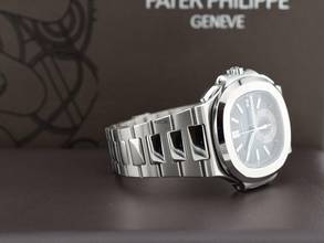 Thumbnail von Patek Philippe Nautilus 5980/1a Blue Dial - Punzone Di Ginevra Like New - Full Set 2009 Ita