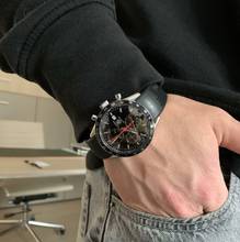 Thumbnail von TAG Heuer Carrera Calibre 16 chronograph CV2014 black dial Rubber strap