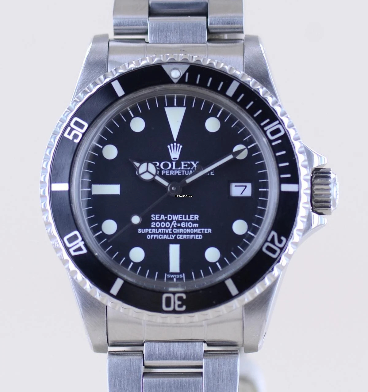  Rolex Sea-Dweller 2000 Klassiker 1980 Matte Dial Klassiker Taucheruhr B+P 