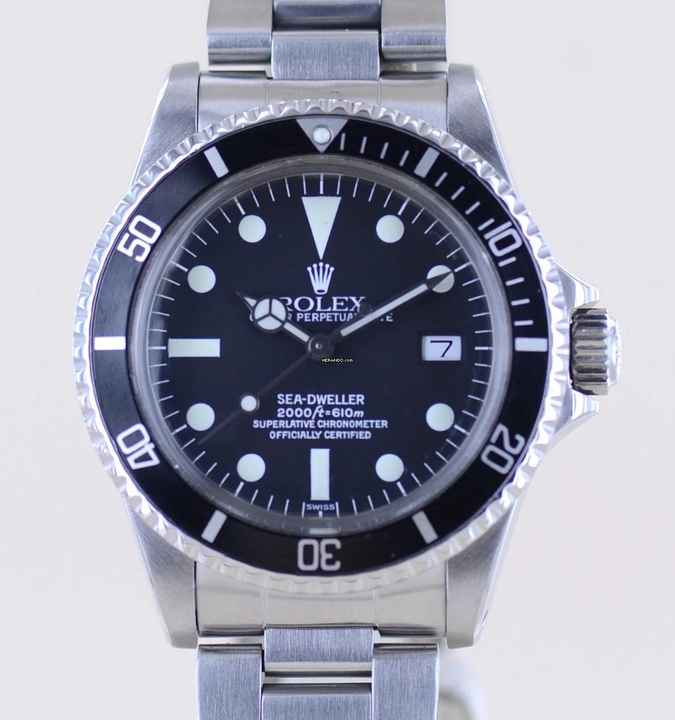  Rolex Sea-Dweller 2000 Klassiker 1980 Matte Dial Klassiker Taucheruhr B+P 