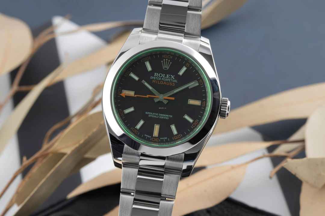  Rolex Milgauss Edelstahl Automatik Herrenuhr Ref. 116400GV 
