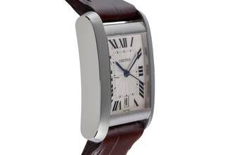 Thumbnail von Cartier Tank Française Edelstahl Automatik Herrenuhr Ref. W5101755 B&P 2002