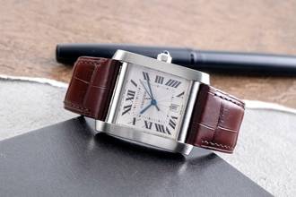 Thumbnail von Cartier Tank Française Edelstahl Automatik Herrenuhr Ref. W5101755 B&P 2002