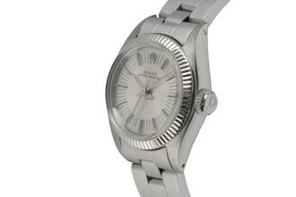 Thumbnail von Rolex Oyster Perpetual Stahl / Weissgold Automatik Damenuhr Ref. 6719 Vintage