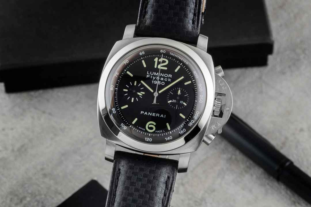  Panerai Luminor 1950 3 Days Chrono Flyback Chronograph Automatik Herrenuhr Ref. PAM00212 B&P 