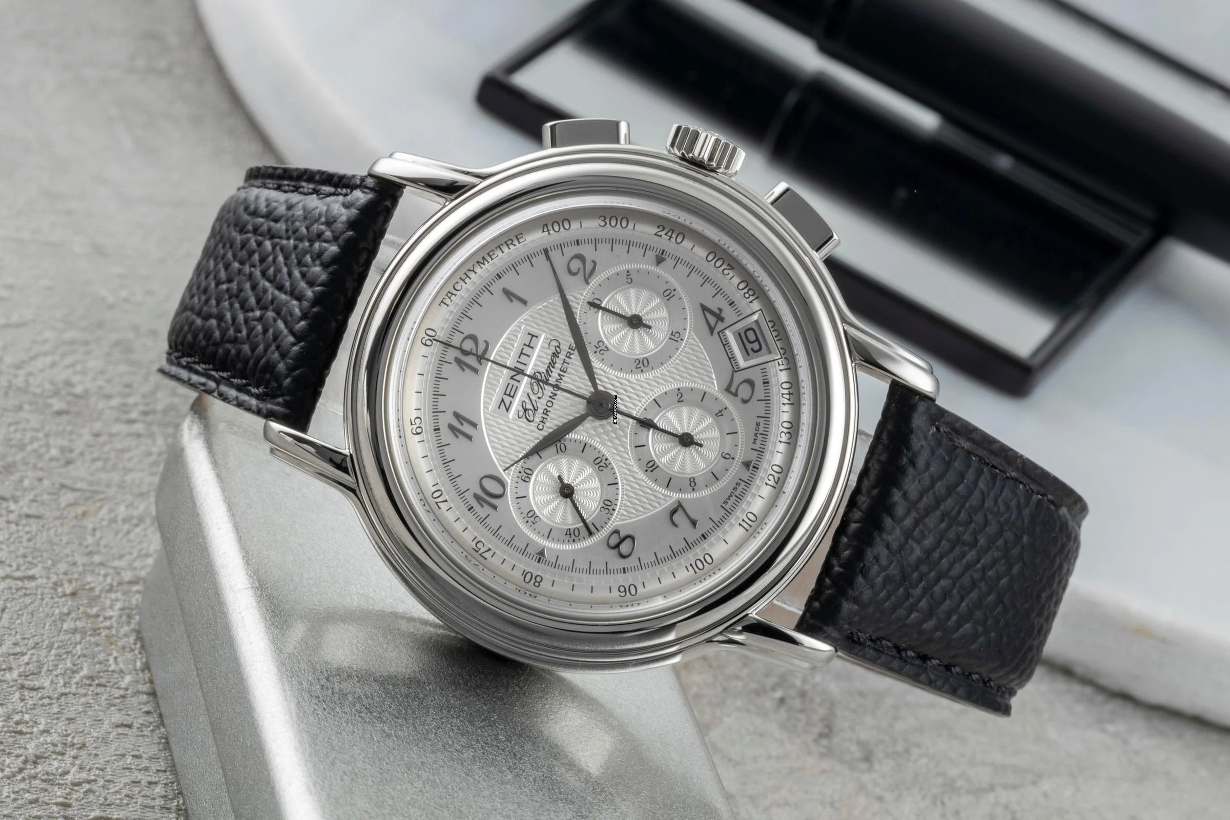 Thumbnail von Zenith El Primero Chronograph Stahl Automatik Herrenuhr Ref. 14/01.0240.400