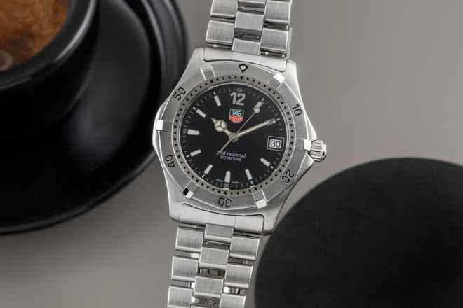  TAG Heuer 2000 Professional Stahl Quarz Herrenuhr Ref WK1110BA0317 Box & Papiere 1999 