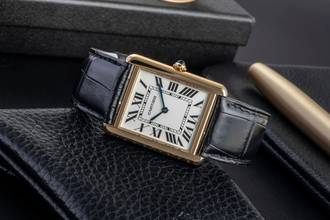 Thumbnail von Cartier Tank Solo 18k (0,750) Gold Quarz Herrenuhr Ref. W1018855 B&P 2024
