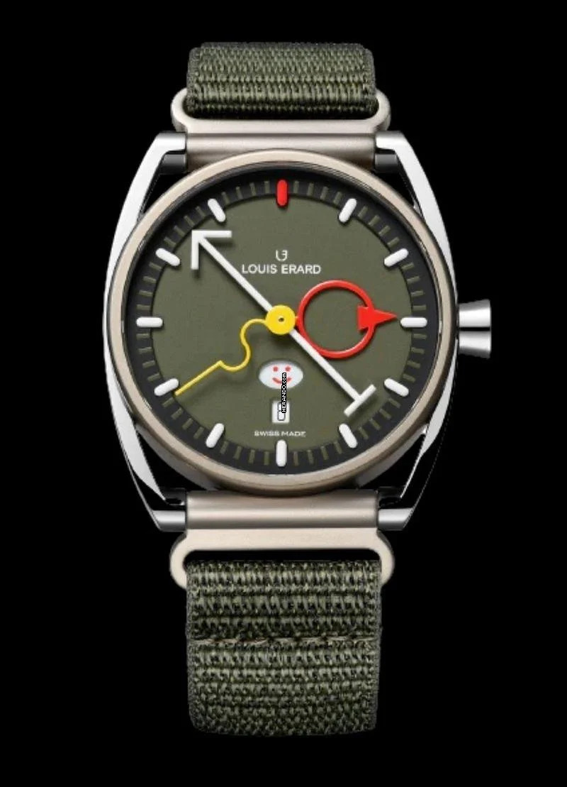  Louis Erard La Semaine Louis Erard x Alain Silberstein Khaki 