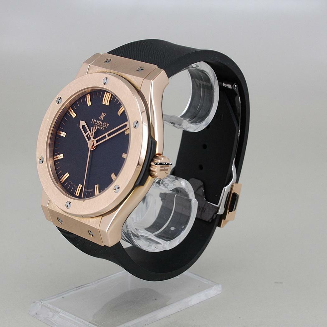 Thumbnail von Hublot Classic Fusion 18k Rotgold Kautschuk Faltschliesse Automatik Ø 45 mm