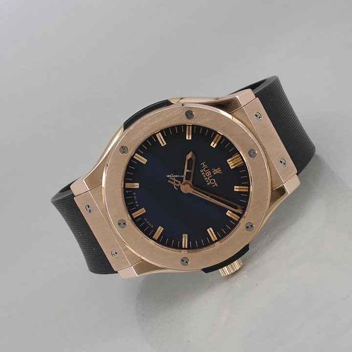  Hublot Classic Fusion 18k Rotgold Kautschuk Faltschliesse Automatik Ø 45 mm 