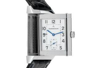 Thumbnail von Jaeger-LeCoultre Reverso Grande Taille großes Model Ref.270862 1996 Full Set wie Neu Vintage Reverso Grande Taille GM großes Modell Krokoleder Faltschließe