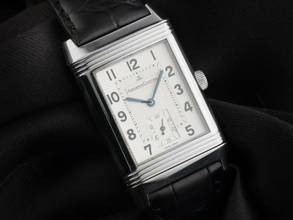 Thumbnail von Jaeger-LeCoultre Reverso Grande Taille großes Model Ref.270862 1996 Full Set wie Neu Vintage Reverso Grande Taille GM großes Modell Krokoleder Faltschließe