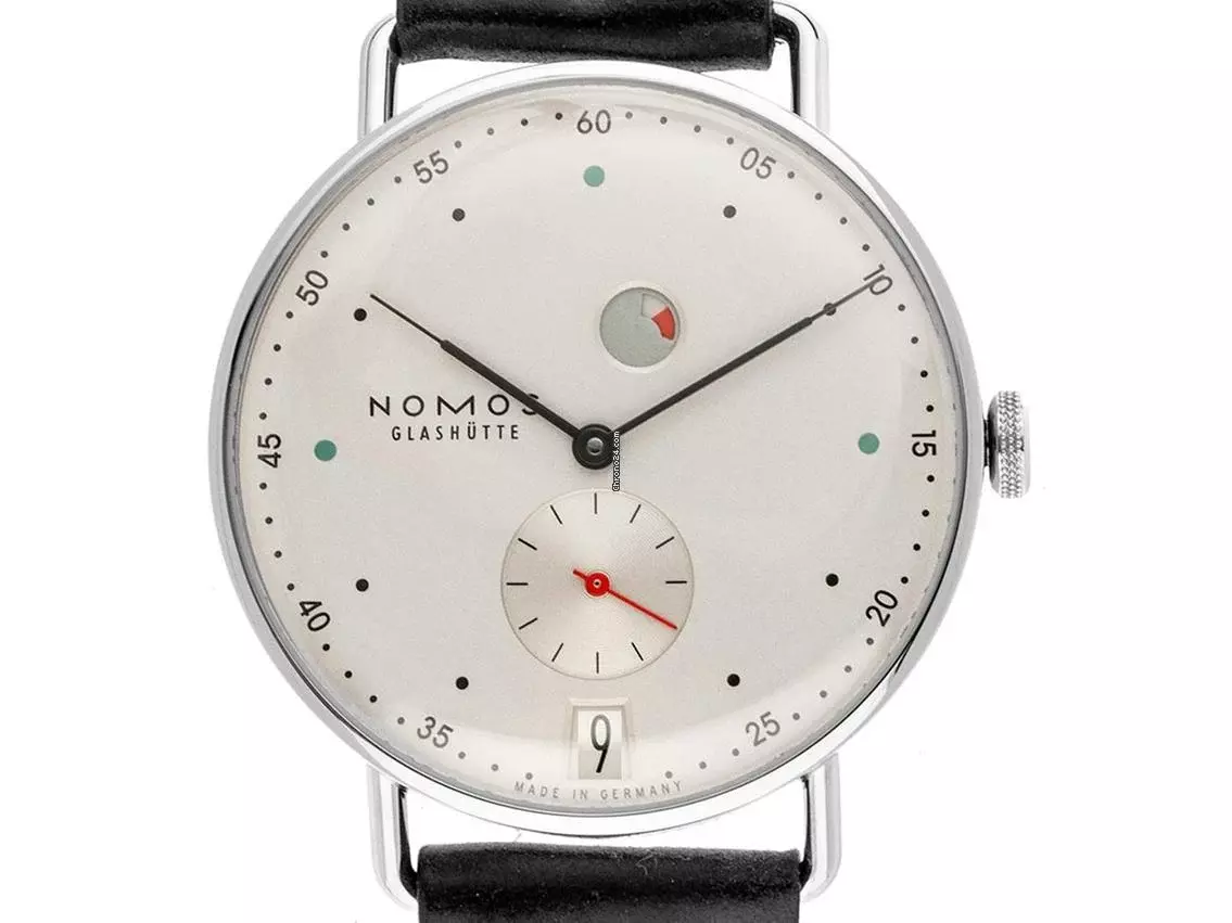  NOMOS Metro Datum Gangreserve Glashütte Metro Date Ref.1101 2026 Full Set Neu Metro Date Gangreserve 