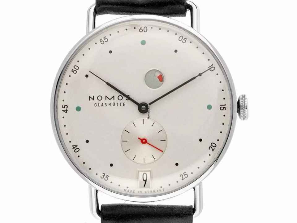  NOMOS Metro Datum Gangreserve Glashütte Metro Date Ref.1101 2026 Full Set Neu Metro Date Gangreserve 