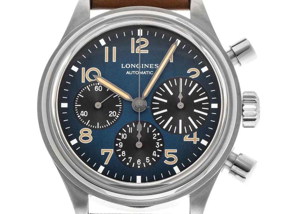  Longines Avigation Bigeye Ref.L2.816.1.93.2 Full Set Ungetragen Avigation Bigeye 