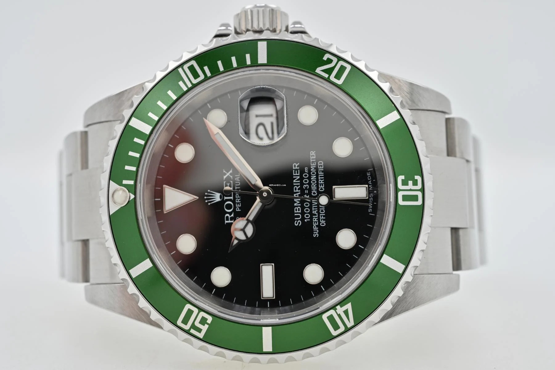 Rolex Submariner Date 50th 16610LV Full Set LC170 