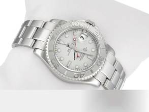 Thumbnail von Rolex Yacht-Master 35mm 168622 2001/02 Stahl Platin 950 Automatik Yacht Master Stainless Steel Oyster-band Chronometer