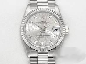 Thumbnail von Rolex Datejust 31 Medium Datejust 31mm Weissgold 750 Diamanten Automatik 18kt White Gold Damen Herren President-band Chronometer Oyster