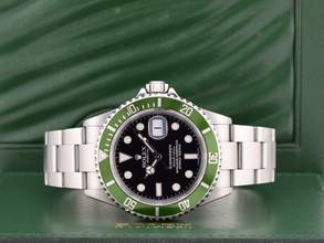 Thumbnail von Rolex Submariner Date 16610lv Kermit Full Set 2005 Ita
