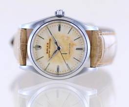 Thumbnail von Rolex Oyster Speedking cream dial Unisex Patina 1957 Hand Wind rar