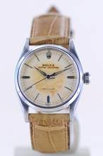 Thumbnail von Rolex Oyster Speedking cream dial Unisex Patina 1957 Hand Wind rar