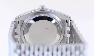 Thumbnail von Rolex Datejust 36 black 36mm golden Stick Dial Tuxedo Roulette Steel 116200 NOS