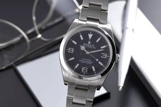 Thumbnail von Rolex Explorer 39 Oyster Perpetual Edelstahl Automatik Ref. 214270 B&P 2012