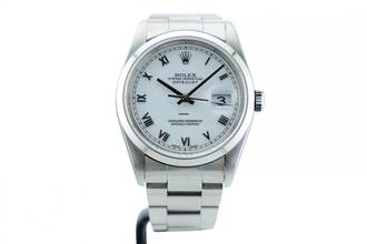 Thumbnail von Rolex Datejust 36 36mm - CPO - White Roman Dial 16200 1997