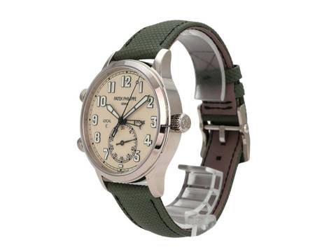  Patek Philippe Calatrava Pilot Travel Time Weißgold 5524G-010 