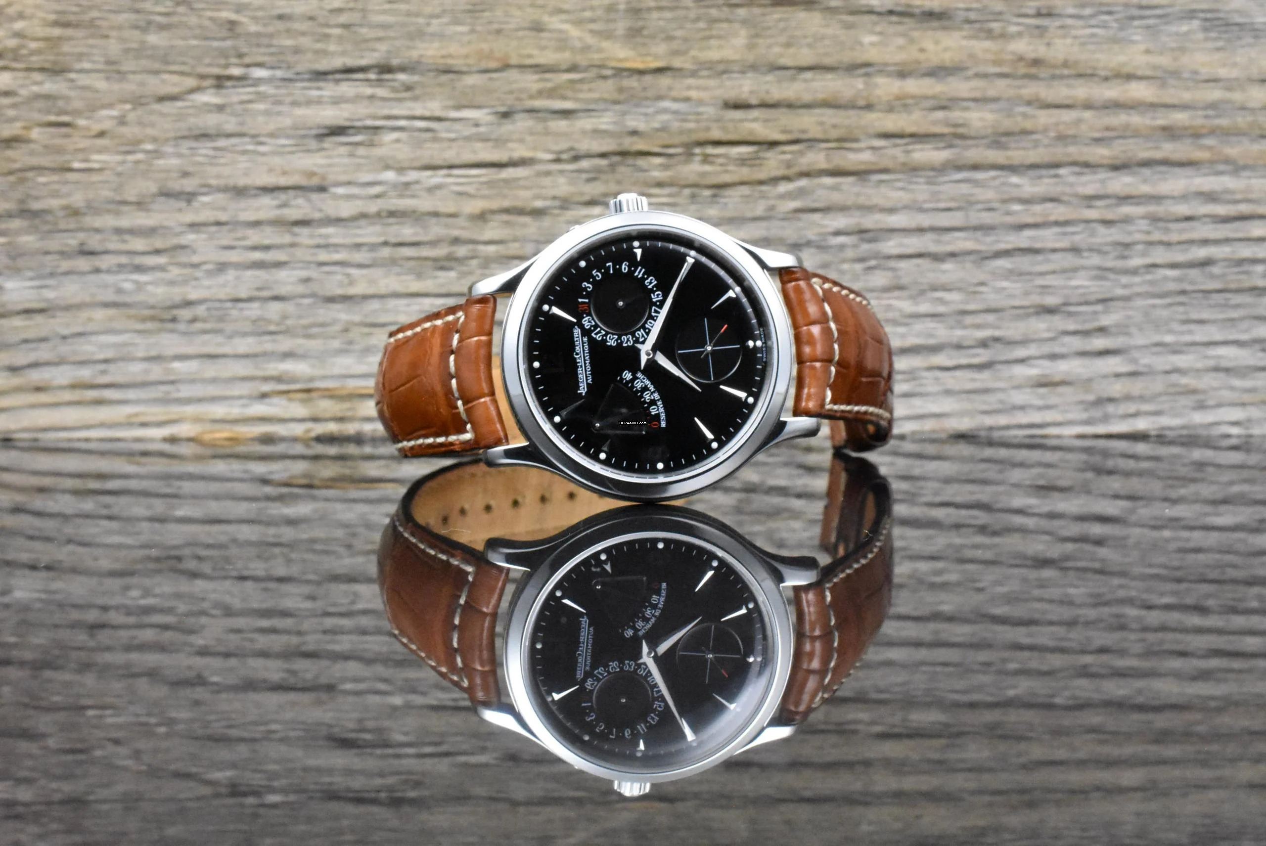 Thumbnail von Jaeger-LeCoultre Master Control Reserve De Marche Master Control Black Dial - Automatik - Vintage