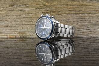 Thumbnail von Omega Speedmaster Date 321280 Blue Dail Chronograph Automatik