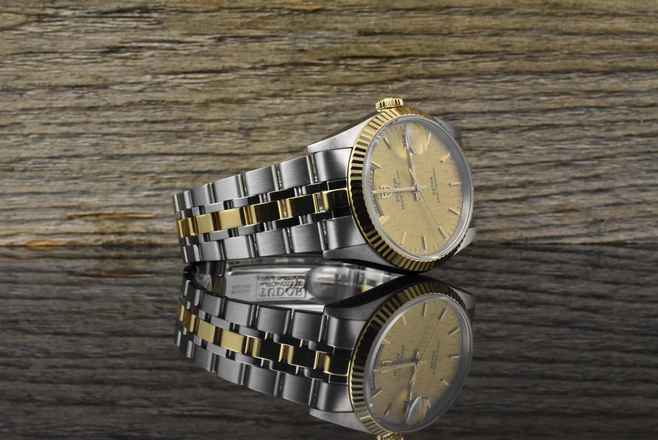  Tudor Prince Date Day 76213 Automatik Stahl / Gold - Linen Dial - Zertifikat 